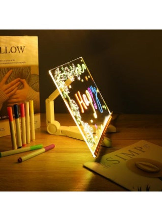 ACLIX Led Note Board With Colors, Light Up Acrylic Message Board, Glowing Acrylic Dry Erase Board With Light, Led Boards To Write On, Led Writing Board Led Drawing Board - Image 4